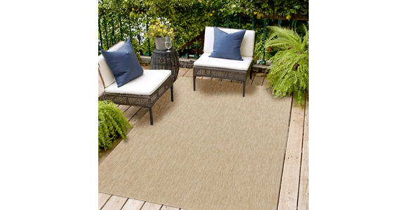 OUTDOORTEPPICH 200/280 cm Columbia Meliert Beige  - Beige, Design, Textil (200/280cm) - Novel