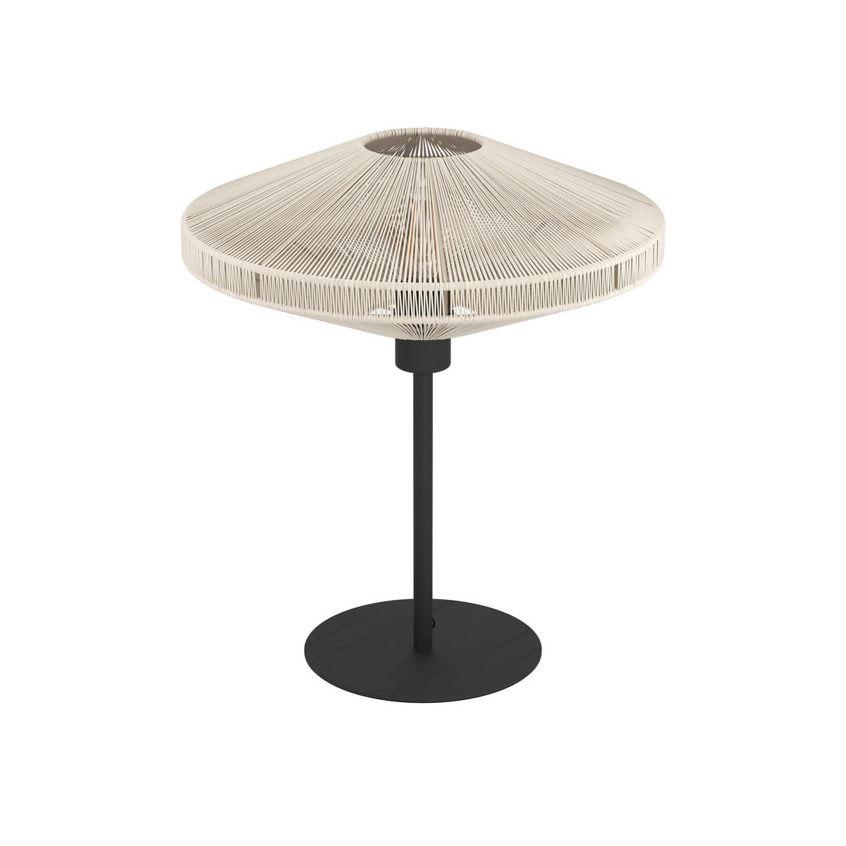BORDSLAMPA Midsumer 38/44 cm   - svart/cremefärgad, Klassisk, metall/textil (38/44cm) - Eglo