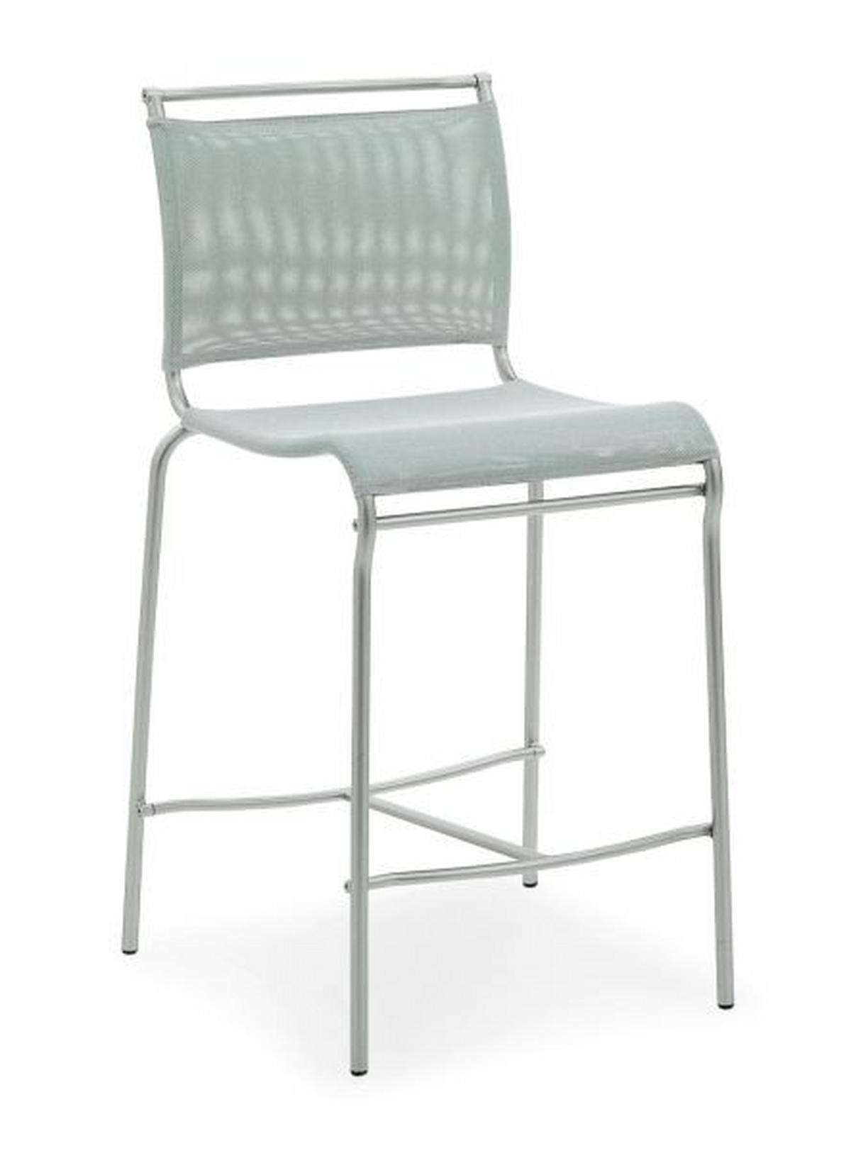 TRESENSTUHL Netz Grau  - Grau, Design, Textil/Metall (51/96,5/53cm) - Connubia 