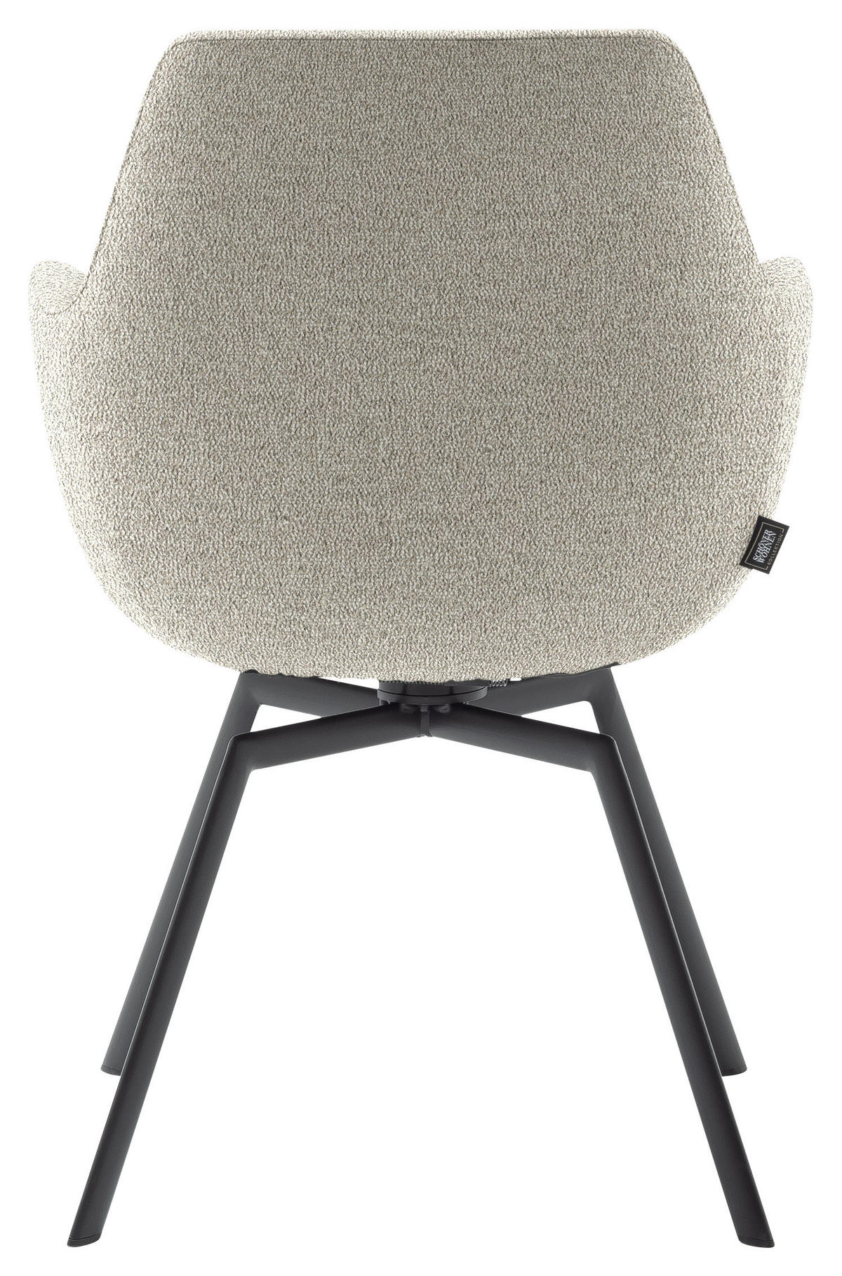 ARMLEHNSTUHL  Lederauswahl, Stoffauswahl, Gestellauswahl Struktur  - Anthrazit/Beige, Design, Textil/Metall (58/87/64cm) - Schöner Wohnen