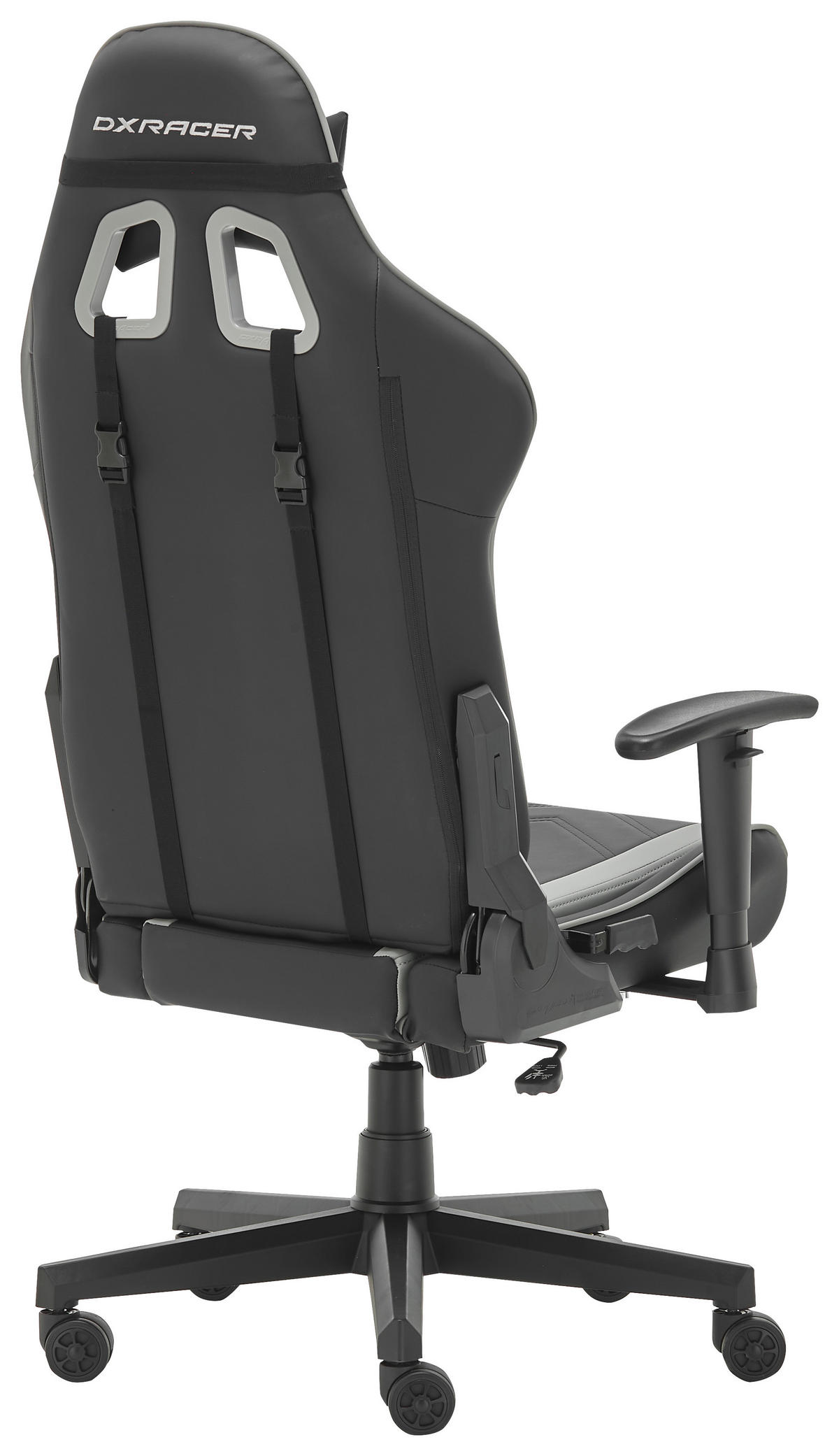 SCAUN DE GAMING  in imitație piele gri, negru  - negru/gri, Design, plastic/textil (67/126/67cm) - Dxracer