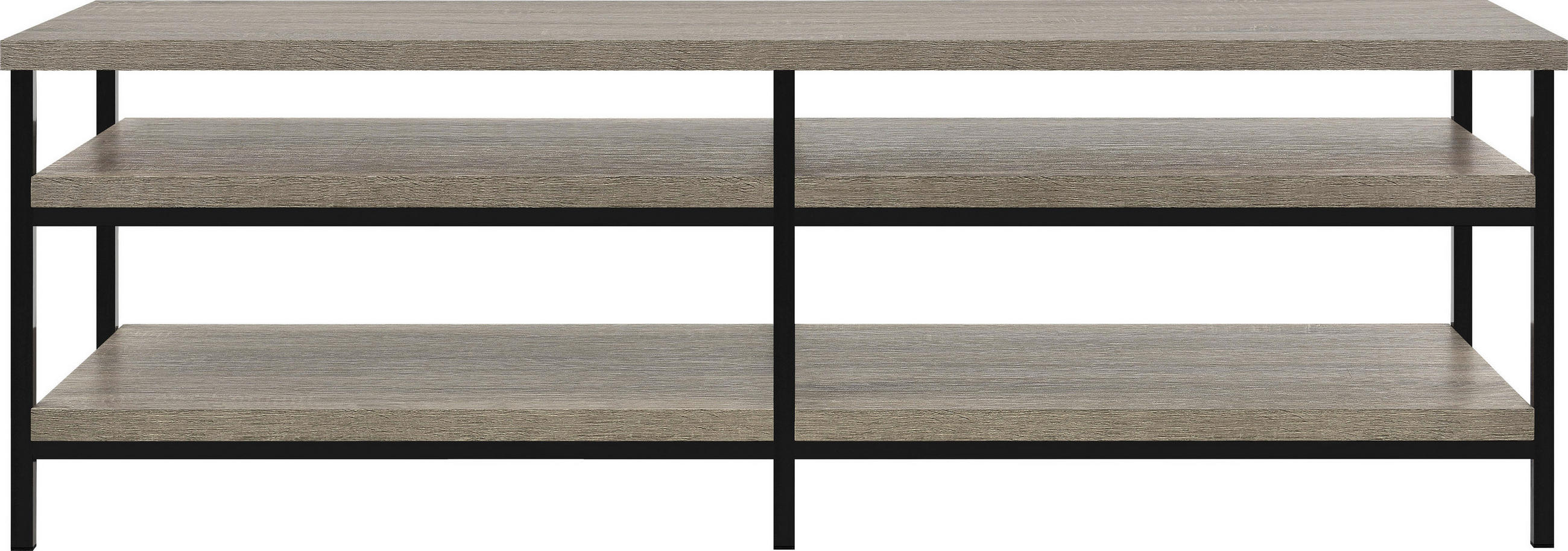 LOWBOARD Elmwood  in 153/50/45 cm  - Eichefarben/Schwarz, Design, Holzwerkstoff (153/50/45cm) - MID.YOU