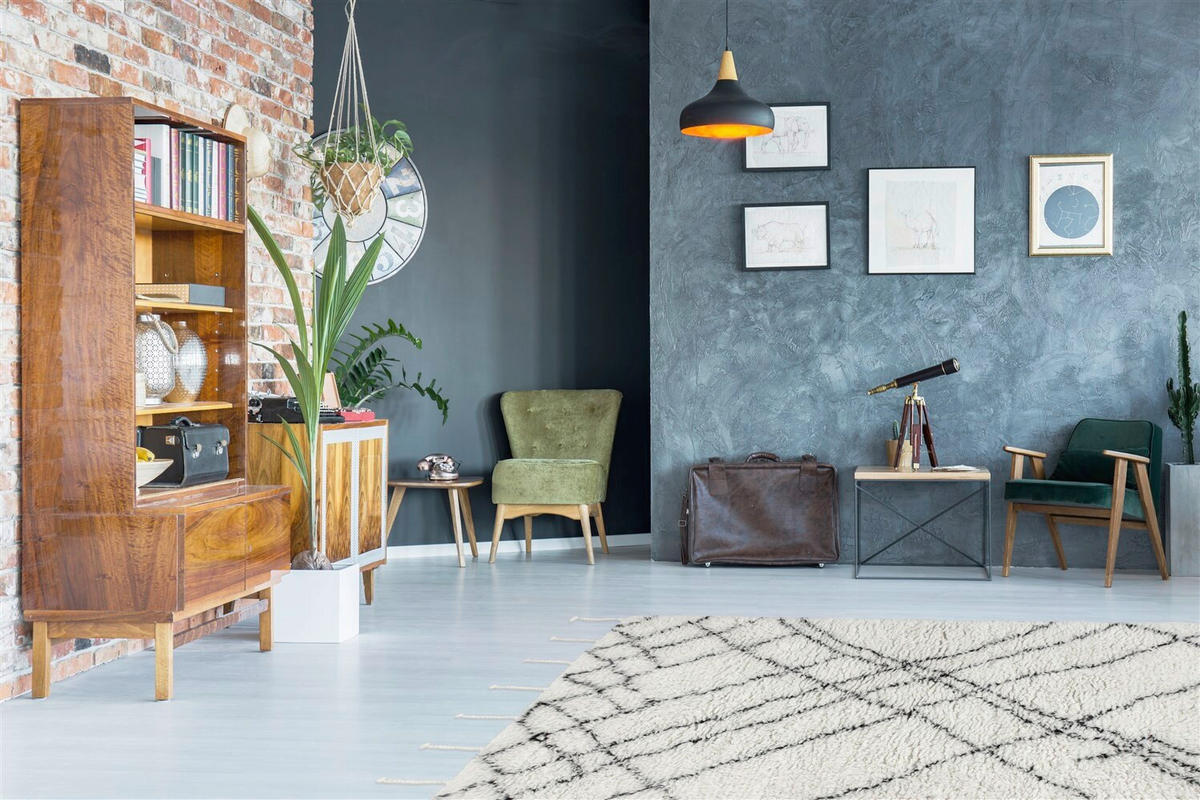 HANDVÄVD MATTA 200/290 cm  - Elfenbein/naturfärgad, Basics, textil (200/290cm) - Kayoom