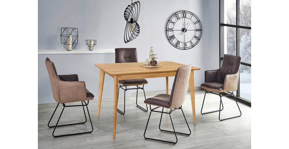 ESSTISCH in Holz 120/80/76 cm - Eichefarben, Design, Holz (120/80/76cm) - Carryhome