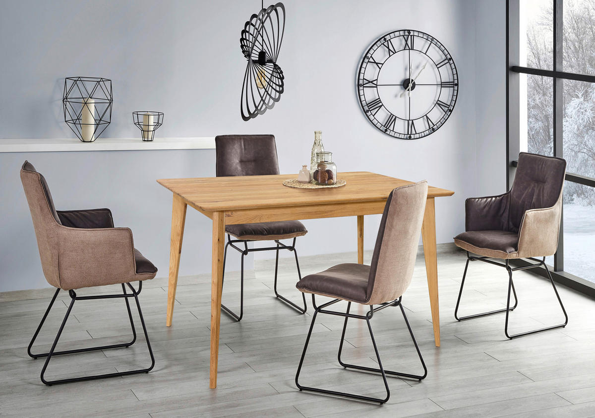 ÉTKEZŐASZTAL - tölgyfa színű, Design, fa (120/80/76cm) - Carryhome