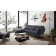ECKSOFA  in Flachgewebe Grau  176-217/279-327 cm  - Schwarz/Grau, Design, Textil/Metall (176-217/279-327cm) - Dieter Knoll