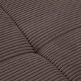 WOHNLANDSCHAFT  in Cord Graubraun  - Chromfarben/Graubraun, KONVENTIONELL, Kunststoff/Textil (180/376/180cm) - Carryhome