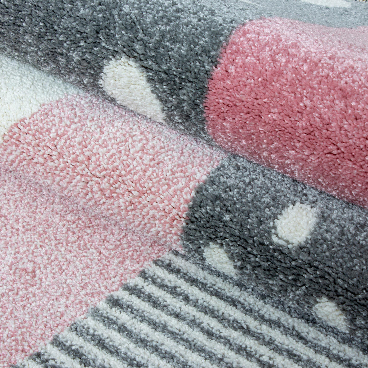 KINDERTEPPICH 160 cm Kids  - Pink/Weiß, Trend, Textil (160cm) - Ben'n'jen
