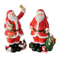 KARÁCSONYI FIGURA - piros, Basics, műanyag (13,3/9/22cm)