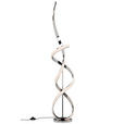 LED-STEHLEUCHTE Indigo 25/137 cm  - Chromfarben/Weiß, Design, Kunststoff/Metall (25/137cm) - Dieter Knoll