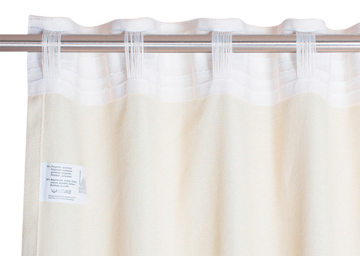 FERTIGVORHANG blickdicht  - Creme, Basics, Textil (130/300cm) - Schöner Wohnen