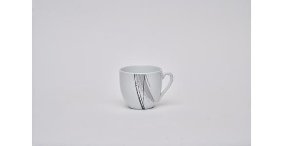 KOMBISERVICE Roma 62-teilig  - Schwarz/Weiß, Basics, Keramik - Novel