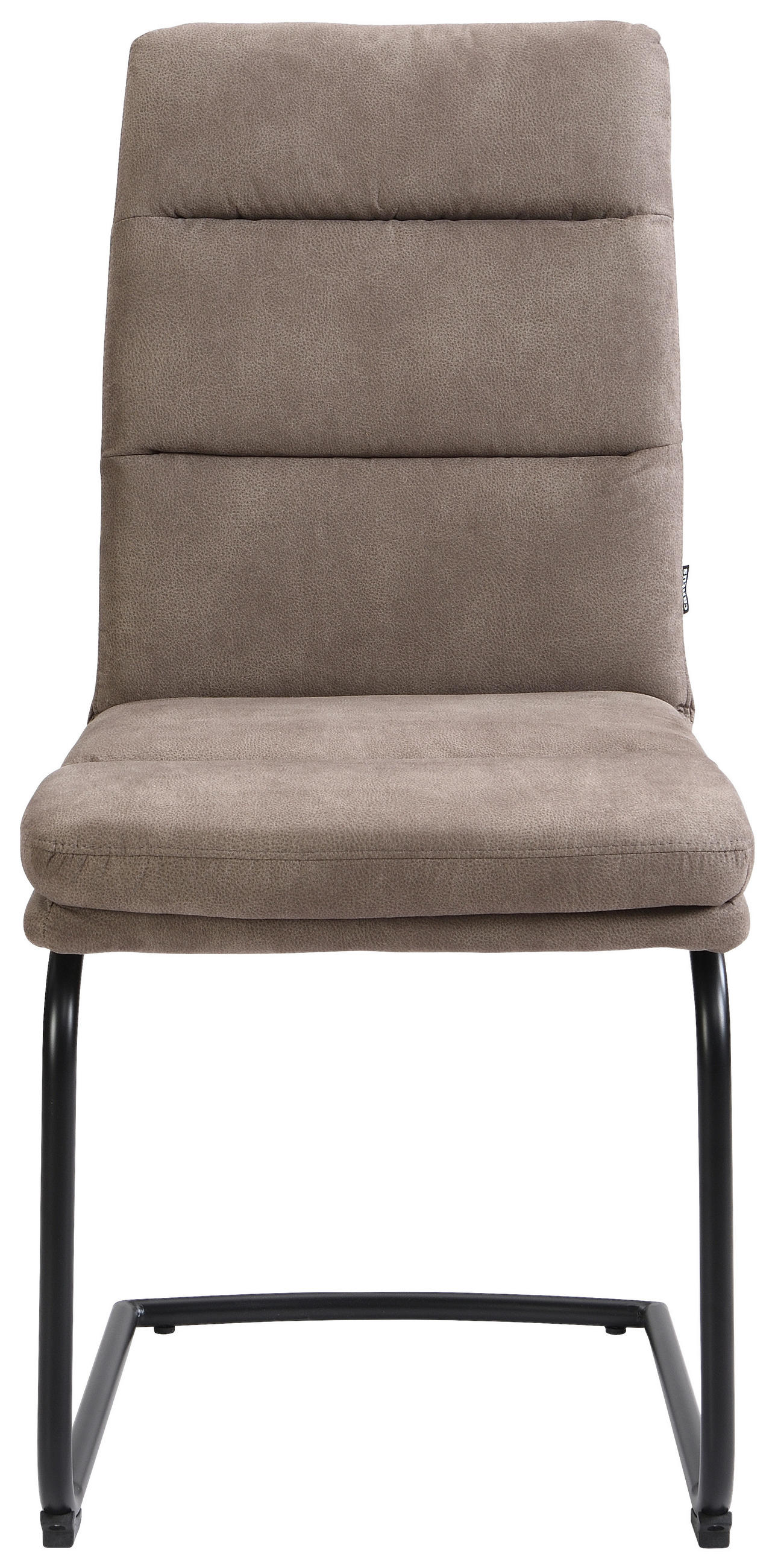 Thumbnail - Cantus Schwingstuhl, Taupe, Metall, Textil, C-Form, 46x62.5x95 cm, Stoffauswahl, Esszimmer, Stühle, Esszimmerstühle, Sch...