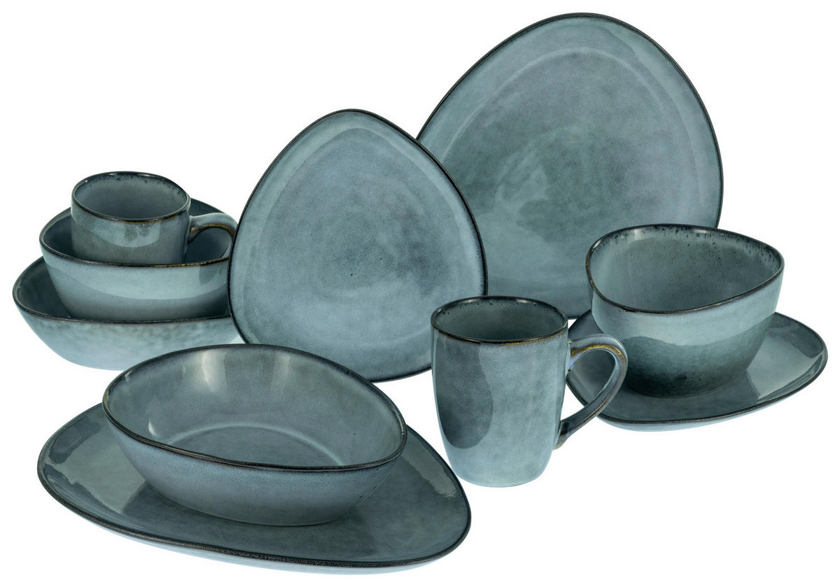 KOMPLETT SERVIS 10 delar  - grå, Trend, keramik (34/29,5/36cm) - Creatable