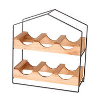 WEINREGAL  - Basics, Holz/Metall (35/15/38cm)