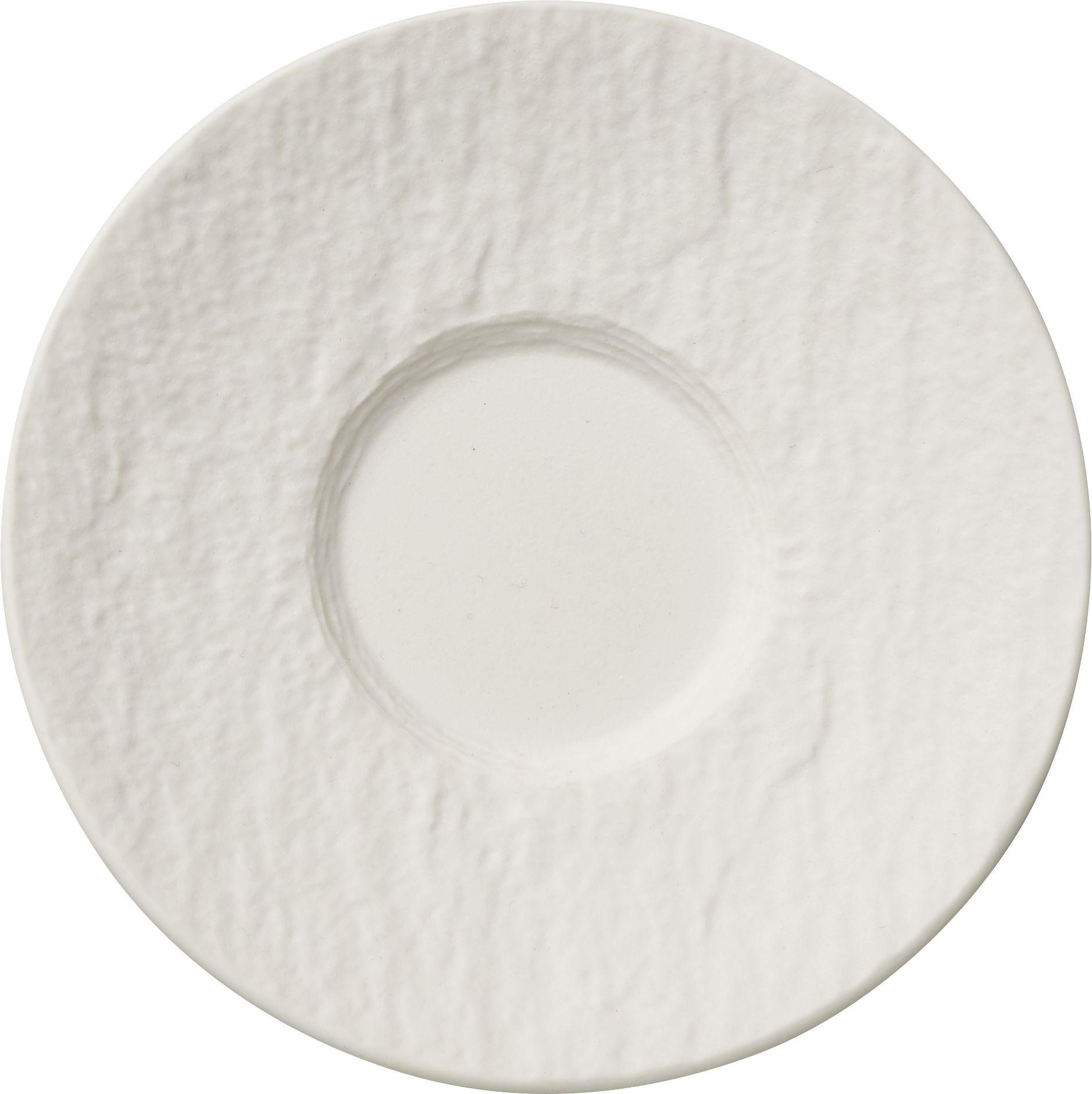 KROŽNIČEK ZA ESPRESO  Manufacture Rock Blanc  keramika      12/12/2 cm    - bela, Basics, keramika (12/12/2cm) - Villeroy & Boch