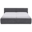 POLSTERBETT Bettkasten, Lattenroste Grau 180/200 cm  - Birkefarben/Buchefarben, Design, Holz/Textil (180/200cm) - Xora