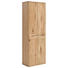 GARDEROBENSCHRANK Balkeneiche furniert, massiv geölt Eichefarben - Eichefarben/Nickelfarben, Natur, Holz/Holzwerkstoff (65/197/38cm) - Linea Natura GARDEROBENSCHRANK Balkeneiche furniert, massiv geölt Eichefarben - Eichefarben/Nickelfarben, Natur, Holz/Holzwerkstoff (65/197/38cm) - Linea Natura