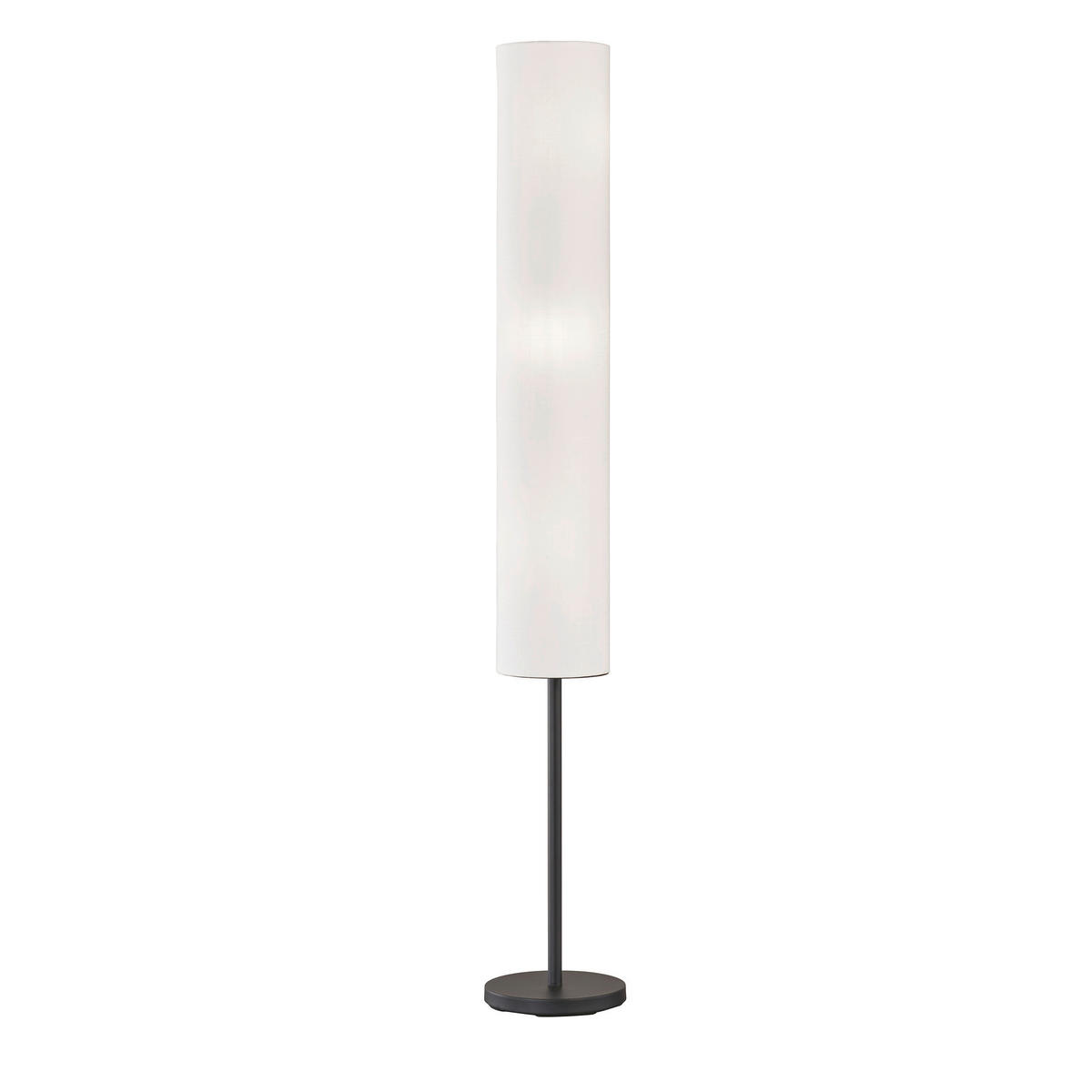 GOLVLAMPA Ramas 25/165 cm    - vit/sandfärgad, Basics, metall/textil (25/165cm) - Fischer & Honsel