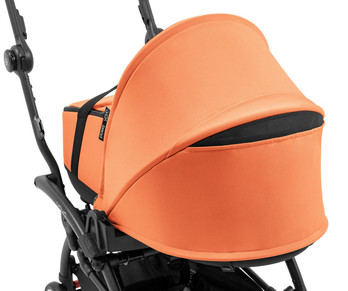 KOŠARA ZA KOLICA    - boje koralja, Basics, tekstil (45,5/44/77cm) - Stokke