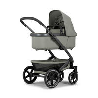 KINDERWAGENSET  Geo3 Mono  Sage Green  - Pastellgrün/Grau, Basics, Textil/Metall (60/92-113/77-105cm) - Joolz