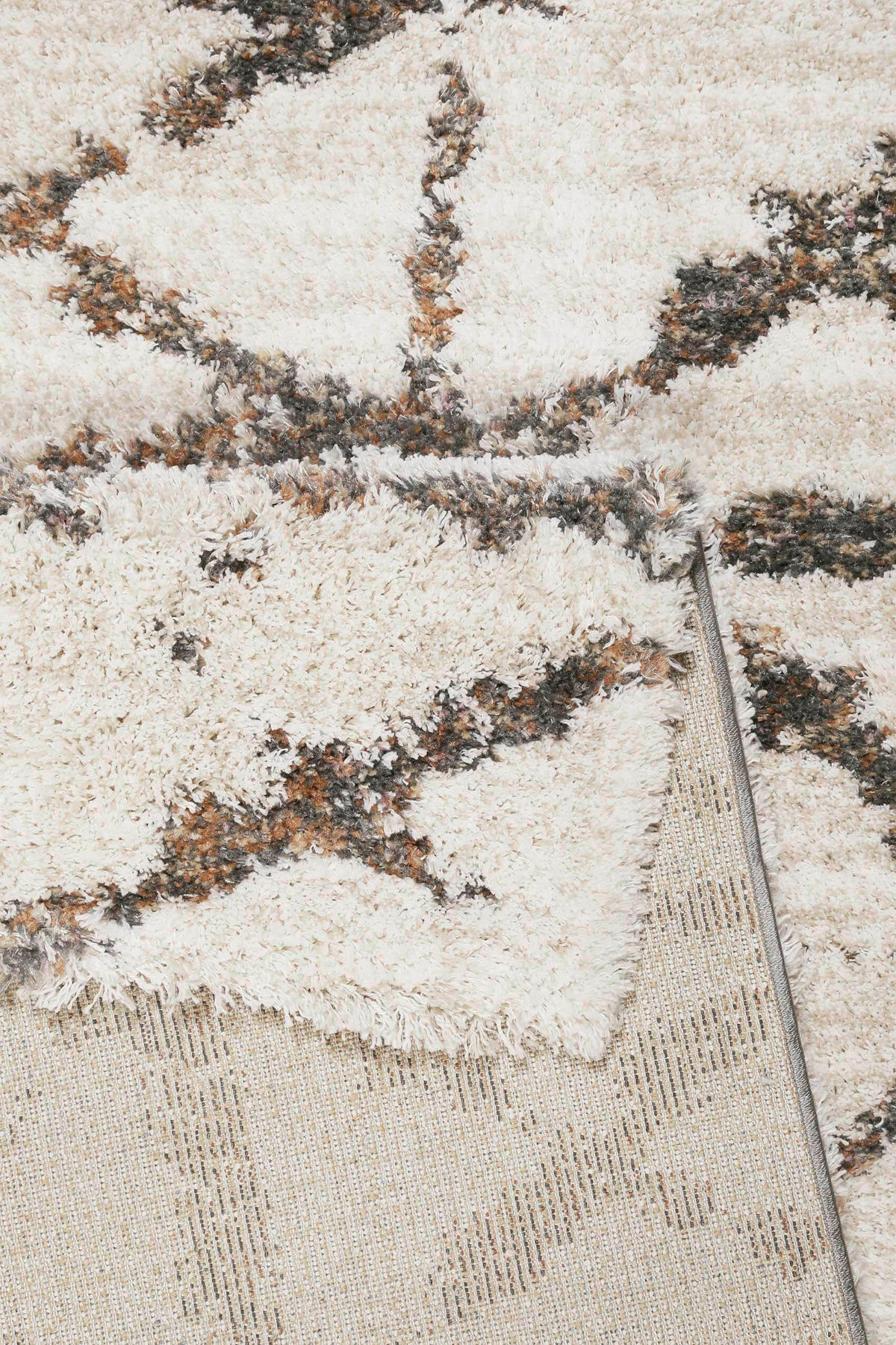 HOCHFLORTEPPICH 120/170 cm Ronja Creme, Grau, Terracotta  - Terracotta/Creme, Design, Textil (120/170cm) - Esprit