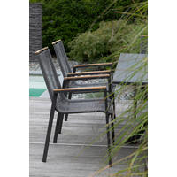 GARTENSESSEL Holz, Metall, Kunststoff Grau  - Grau, Basics, Holz/Kunststoff (55/87/66cm) - Gardenson