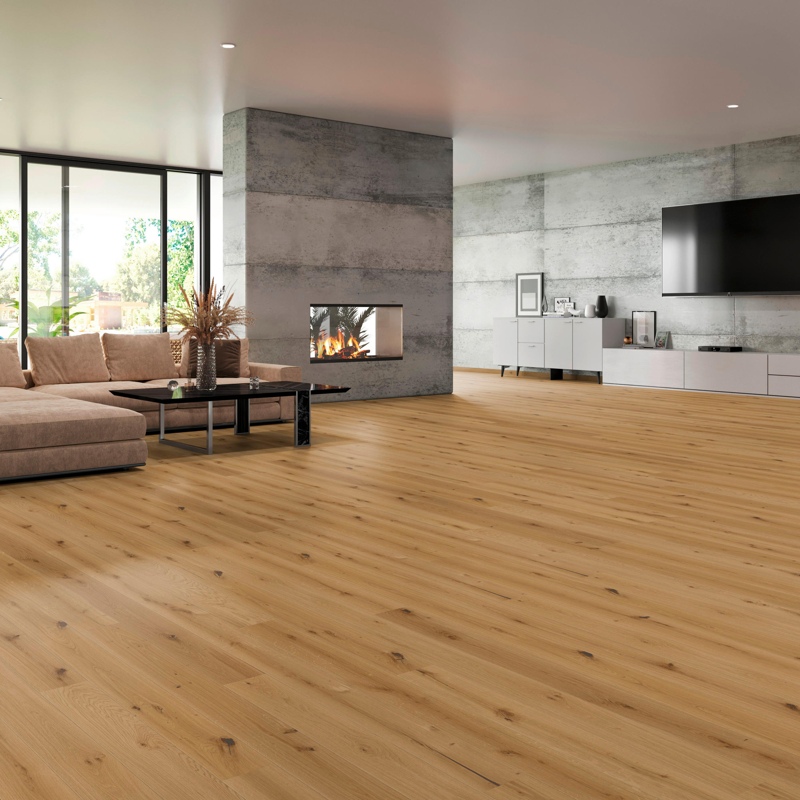 LANDHAUSDIELE MARCANTO TREND Eiche Natur 100024203  per  m² - Eichefarben, Design, Holz (220,5/17,6/1,3cm) - Tilo