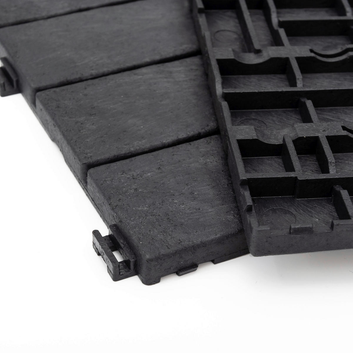 TERRASSENFLIESE GRAPHITE 30X30CM 6-ER SET  - Graphitfarben, MODERN, Kunststoff (31,3/31,3/9cm)