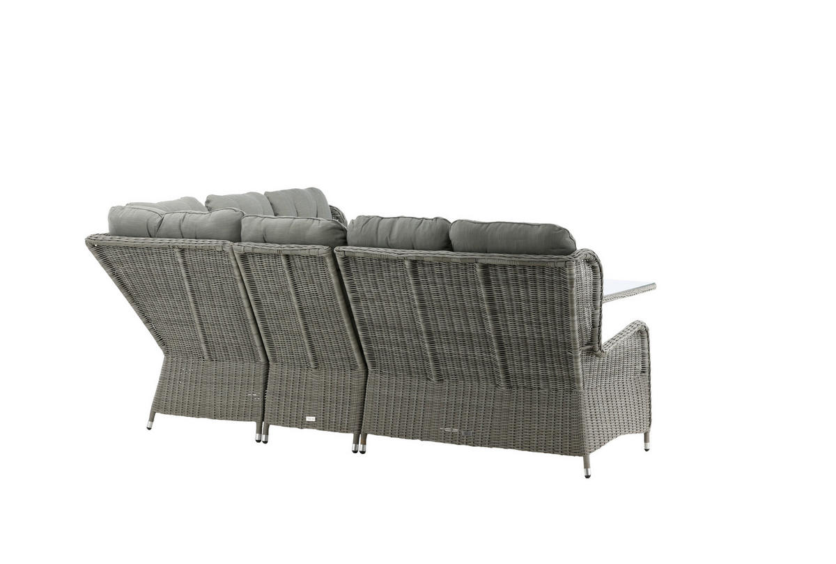 LOUNGEGRUPP  - grå, Klassisk, textil/plast - Gardenson