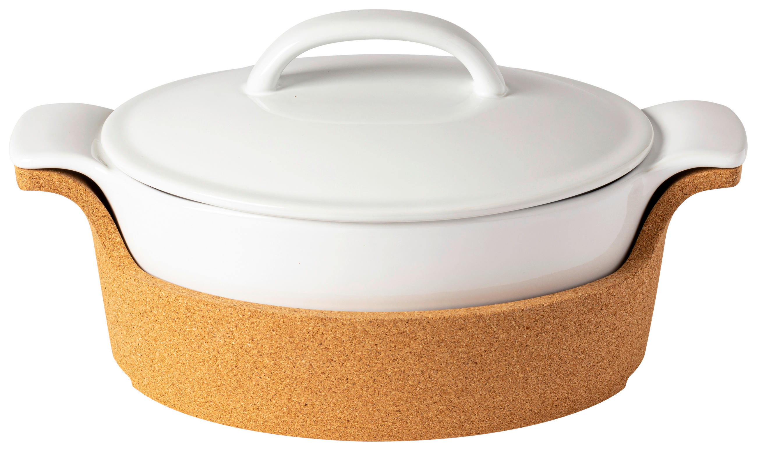 Costa Nova Kasserolle Ensemble Weiß Hochglanz, Braun 33x16x21 cm