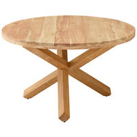 ESSTISCH 130/130/76 cm Echtholz  Holz rund Akaziefarben  - Akaziefarben, MODERN, Holz (130/130/76cm) - Livetastic