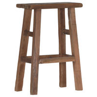 BARHOCKER Naturfarben Altholz, Recyclingholz massiv  - Naturfarben, Natur, Holz (50/75/25cm)