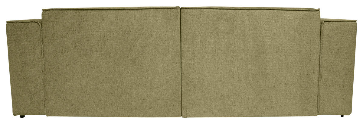 ECKSOFA Olivgrün Struktur  - Schwarz/Olivgrün, Design, Kunststoff/Textil (161/234cm) - P & B