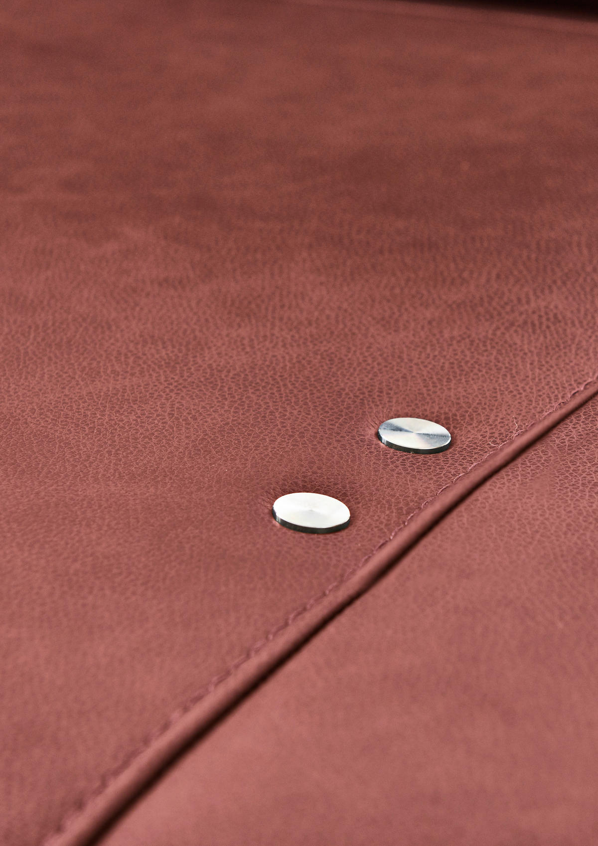 ECKSOFA in Echtleder Weinrot  - Anthrazit/Weinrot, Design, Leder/Metall (255/325cm) - Dieter Knoll