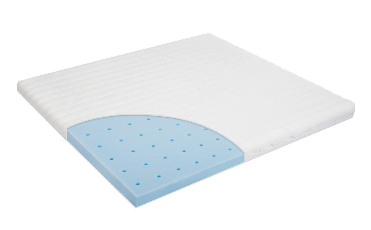 LAUFGITTERMATRATZE Activity Premium     - Weiss, Basics, Textil (93/93/5cm) - Julius Zöllner