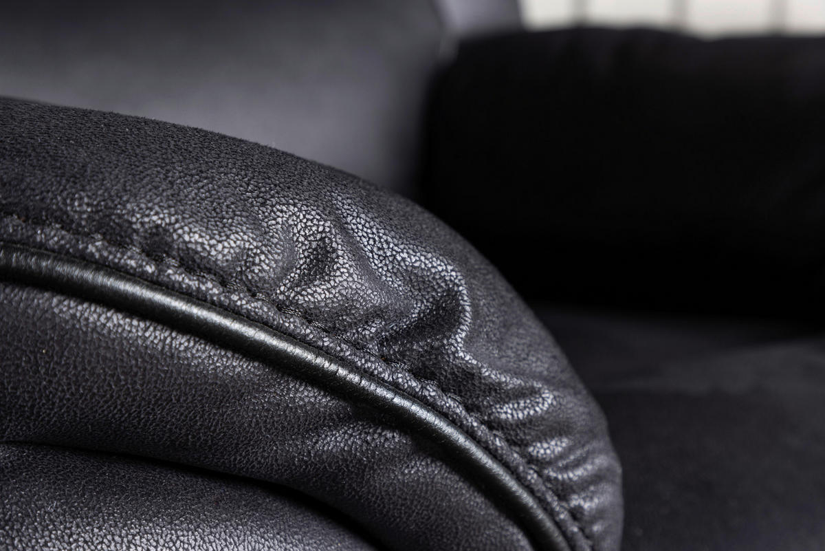FERNSEHSESSEL  mit Schwarz  - Schwarz, Design, Kunststoff/Textil (104/103/99cm) - Livetastic