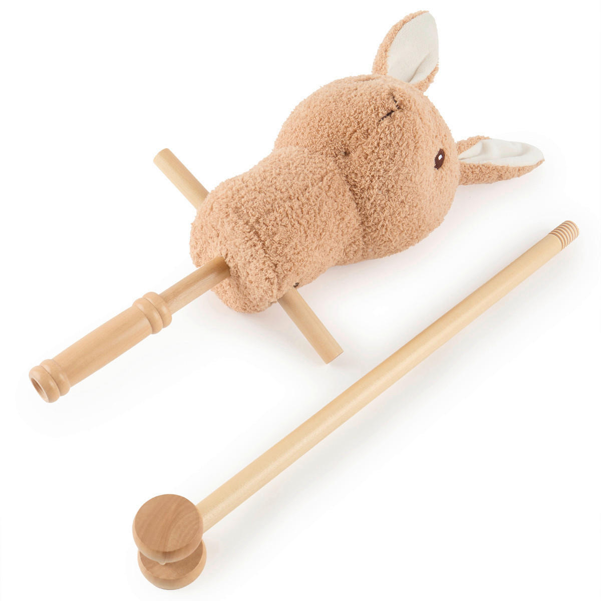STECKENPFERD - Braun, Basics, Holz/Textil (24/20/91cm)