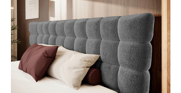BOXSPRINGBETT 160/200 cm in Anthrazit - Anthrazit/Schwarz, Design, Holz/Holzwerkstoff (160/200cm) - Esposa