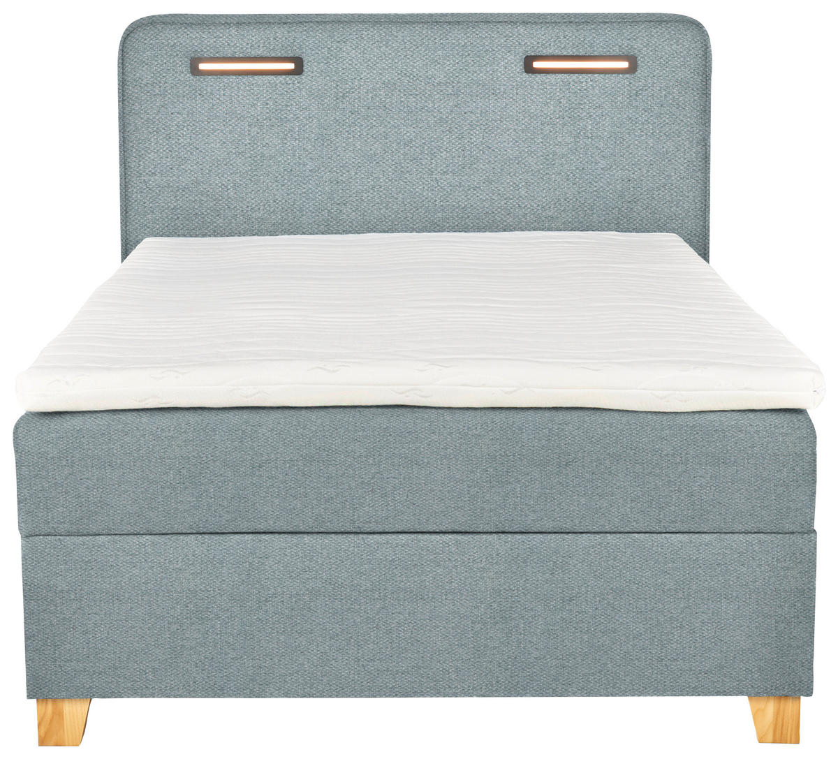 BOXBETT 120/200 cm  in Mintgrau  - Mintgrau, Konventionell, Holz/Textil (120/200cm) - Moderano