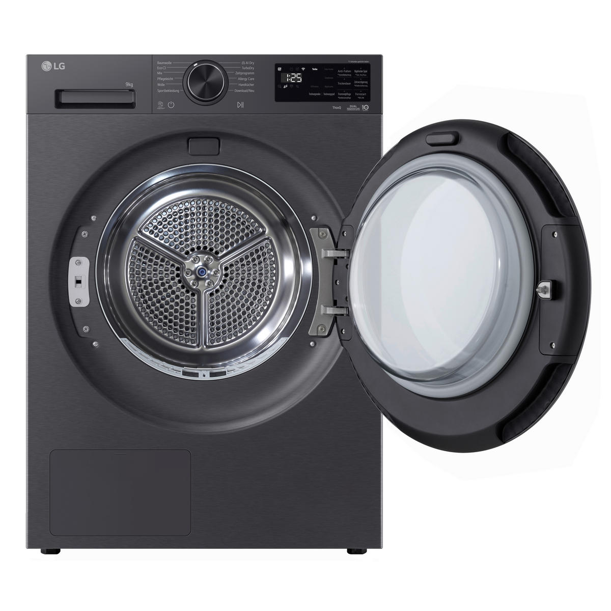 WÄRMEPUMPENTROCKNER RT90X7B  - Schwarz, Basics, Metall (60/85/66cm) - LG