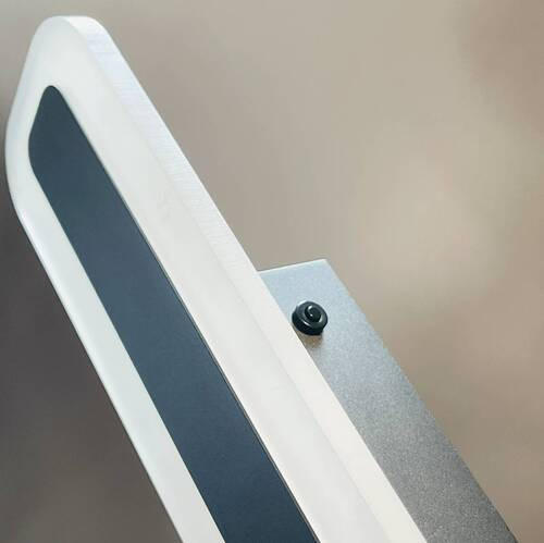LED-WANDLEUCHTE Streep 40/8/6 cm   - Schwarz/Weiß, KONVENTIONELL, Kunststoff/Metall (40/8/6cm) - Fischer & Honsel