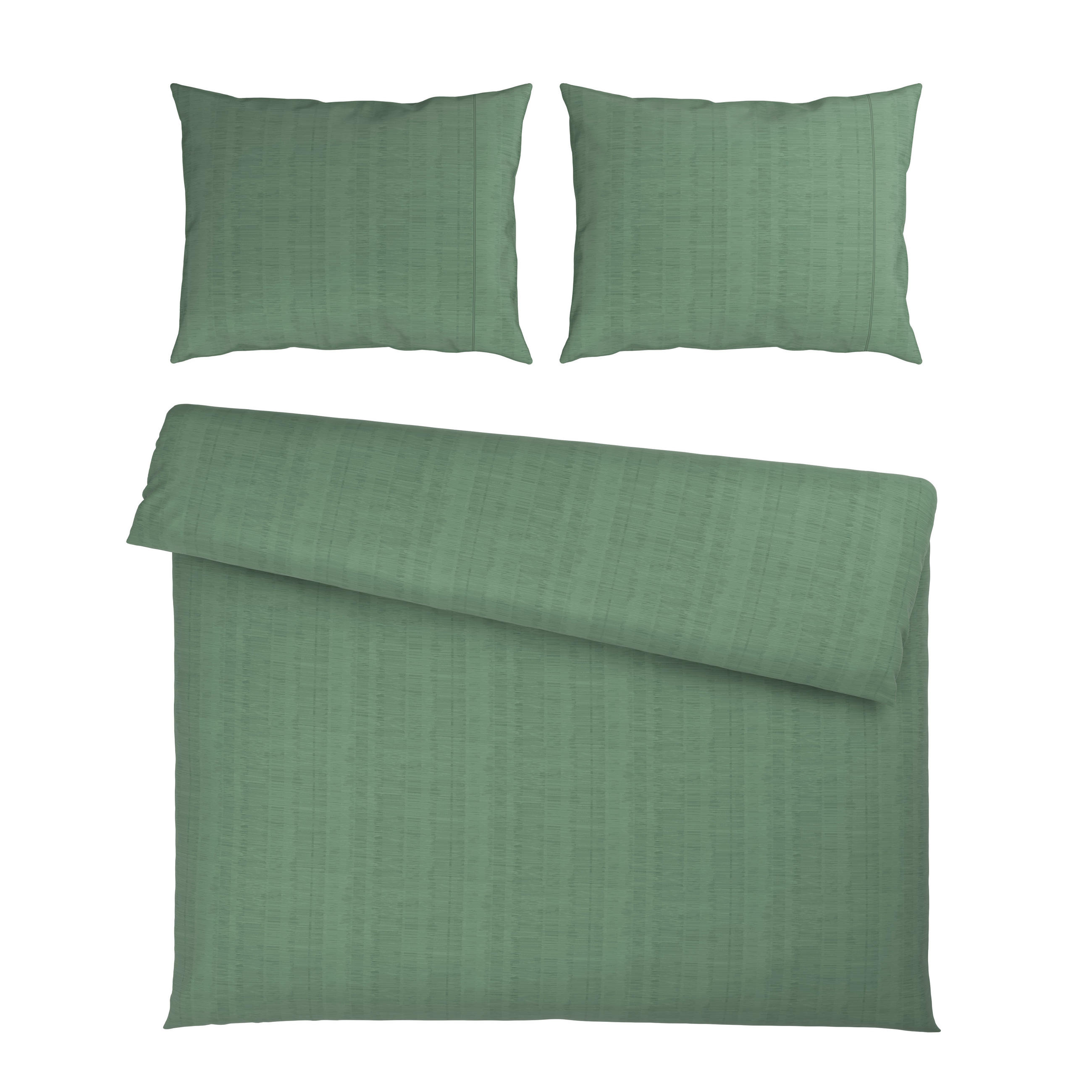 POSTELJNINA Mavie 200/200 cm saten zelena  - zelena, Konvencionalno, tekstil (200/200cm) - Esposa