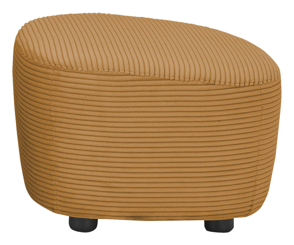 HOCKER Cord Honig  - Schwarz/Honig, Design, Kunststoff/Textil (54/41/57cm) - SetOne by Musterring