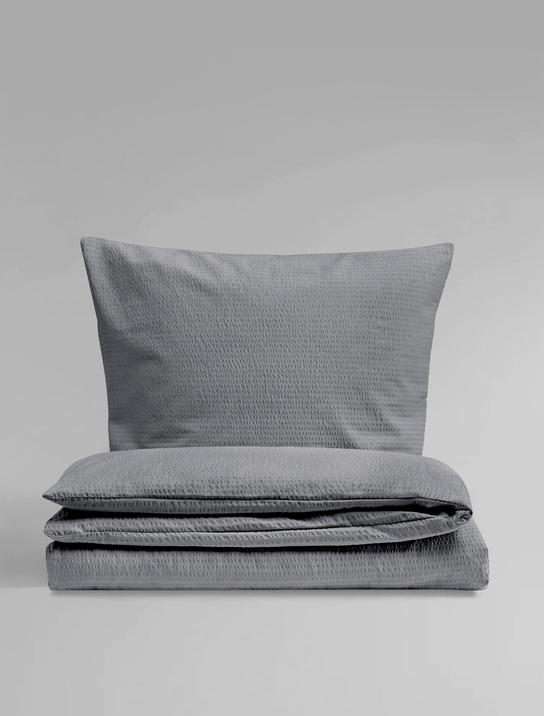 Thumbnail - Bierbaum Bettwäsche, Hellgrau, Textil, Uni, 135x200 cm, pflegeleicht, hautfreundlich, bügelleicht, weiche und anschmiegs...