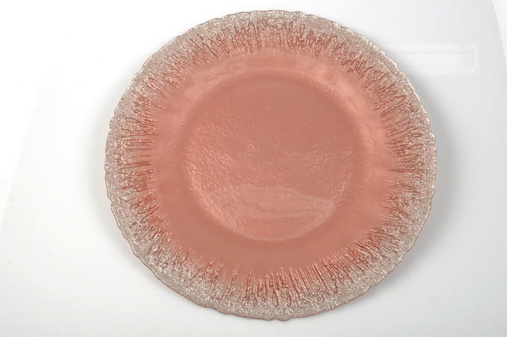 PLATZTELLER Glas  - Rosa, Trend, Glas (33cm) - Novel