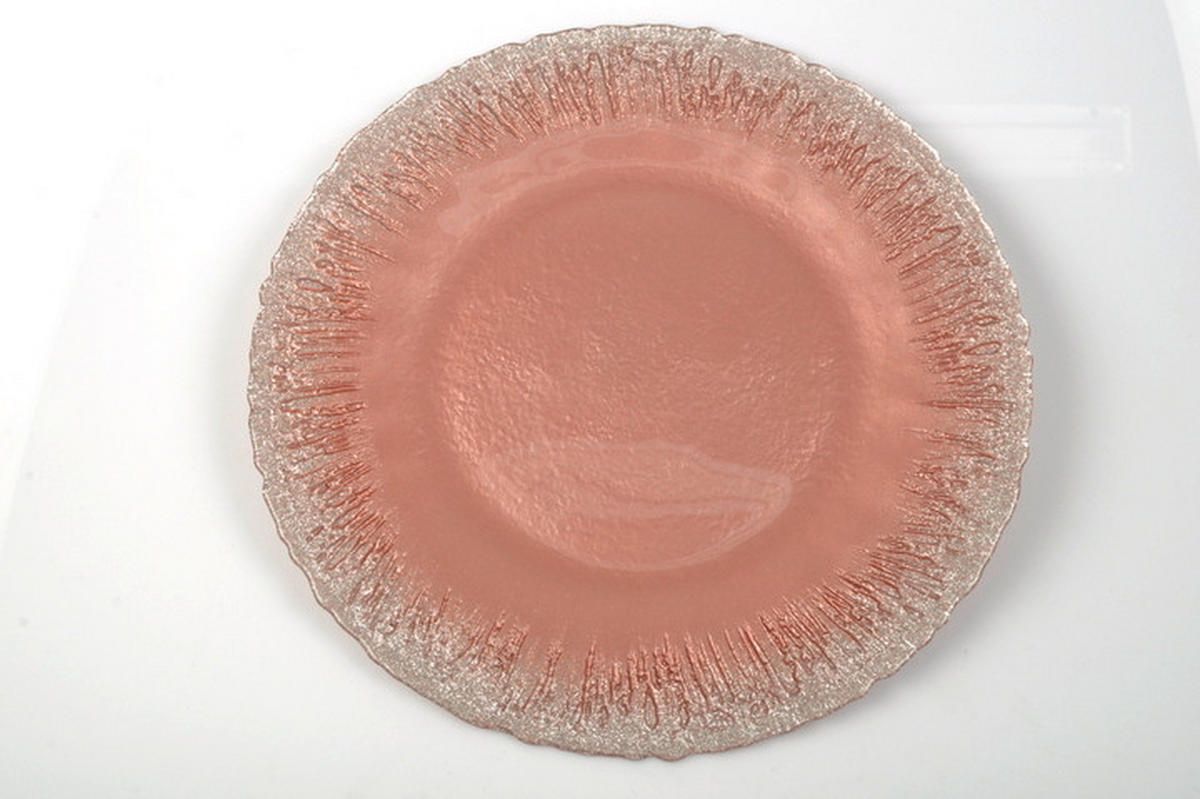 PLATZTELLER Glas  - Rosa, Trend, Glas (33cm) - Novel