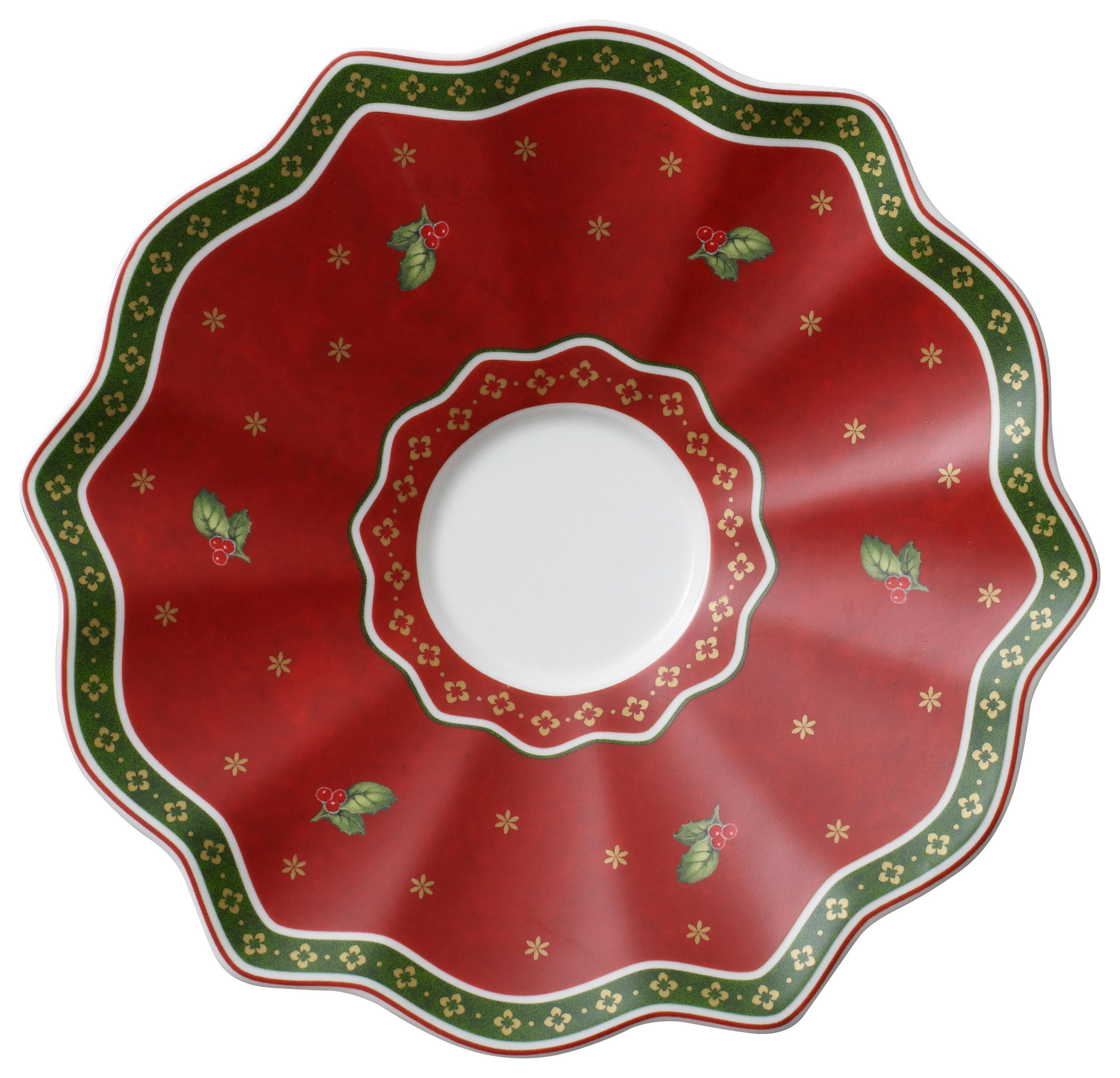 Milchkaffeeuntertasse Toy`s Delight  - Rot/Grün, LIFESTYLE - Villeroy & Boch