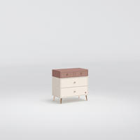 COMODĂ 80/79/44 cm  - roz aprins/crem, Modern, lemn/material pe bază de lemn (80/79/44cm) - Cilek