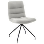 STUHL  in Cord Textil  - Greige/Schwarz, Design, Textil/Metall (52/88/66cm) - Dieter Knoll